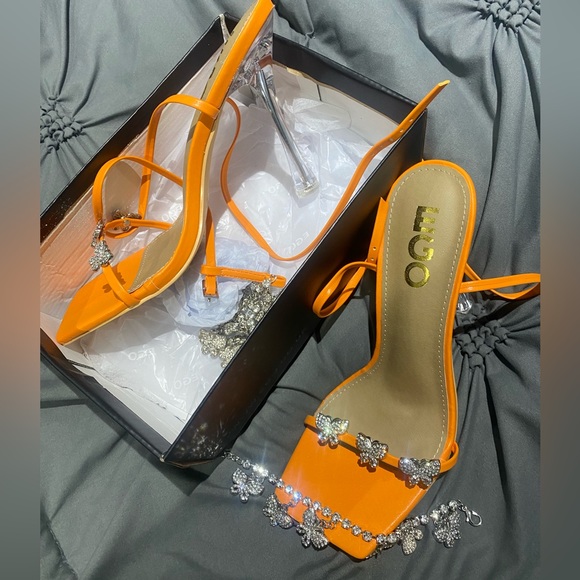 EGO size 8 orange heels - Picture 2 of 2